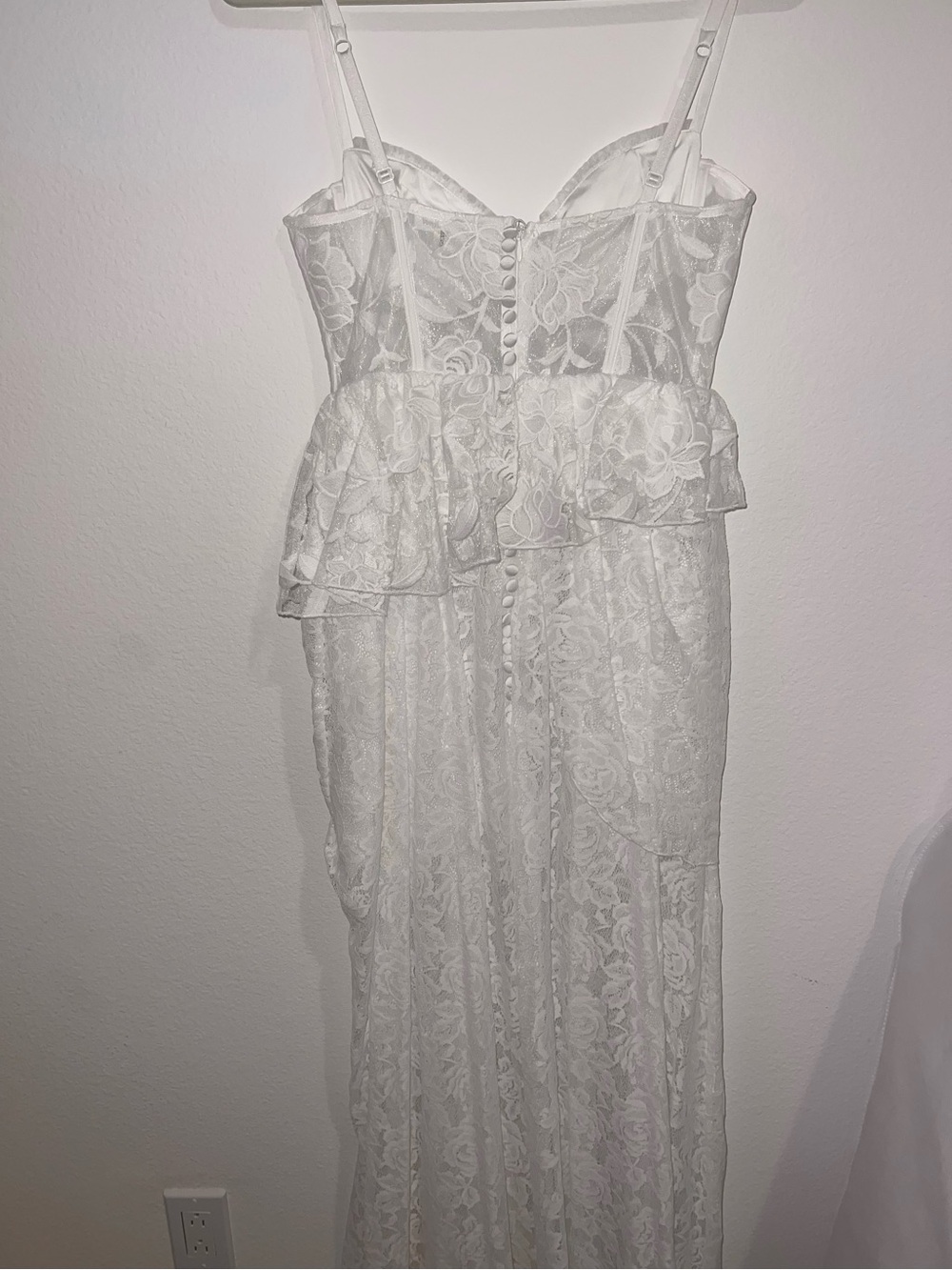 For Love & Lemons Alora White Lace Corset Bridal Dress|Wedding|Reception| Size S - Picture 8 of 10